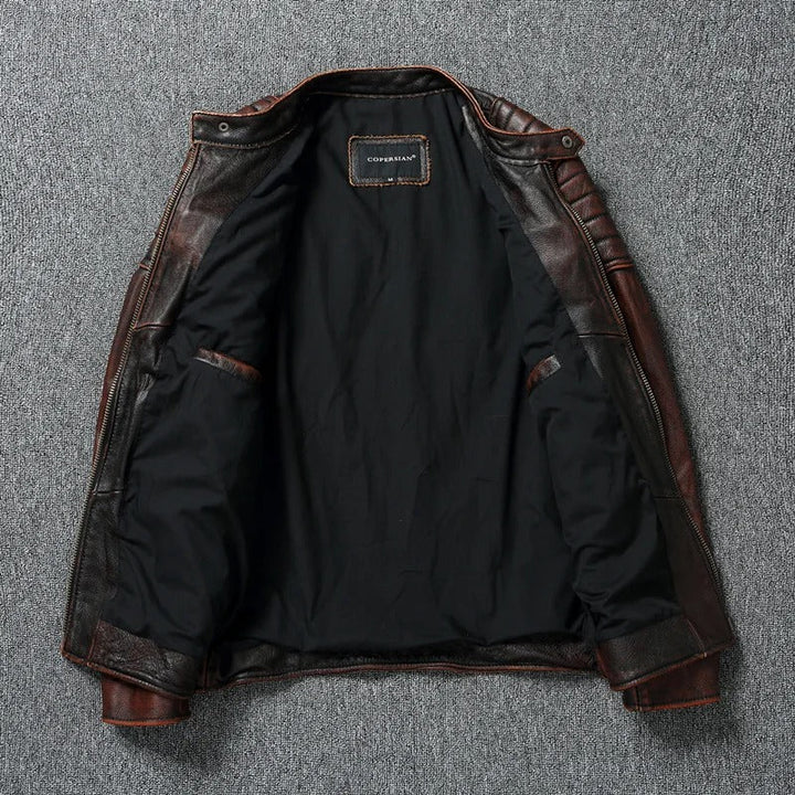 Vintage-Lederjacke