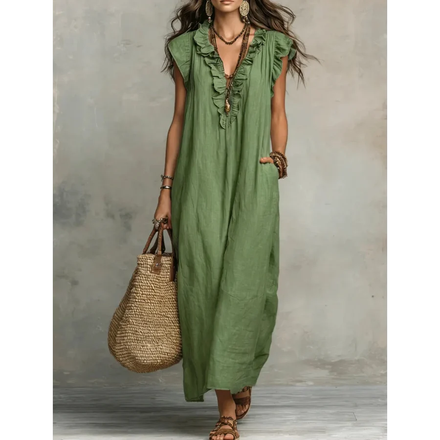 Zoey | Langes Bohemian-Kleid