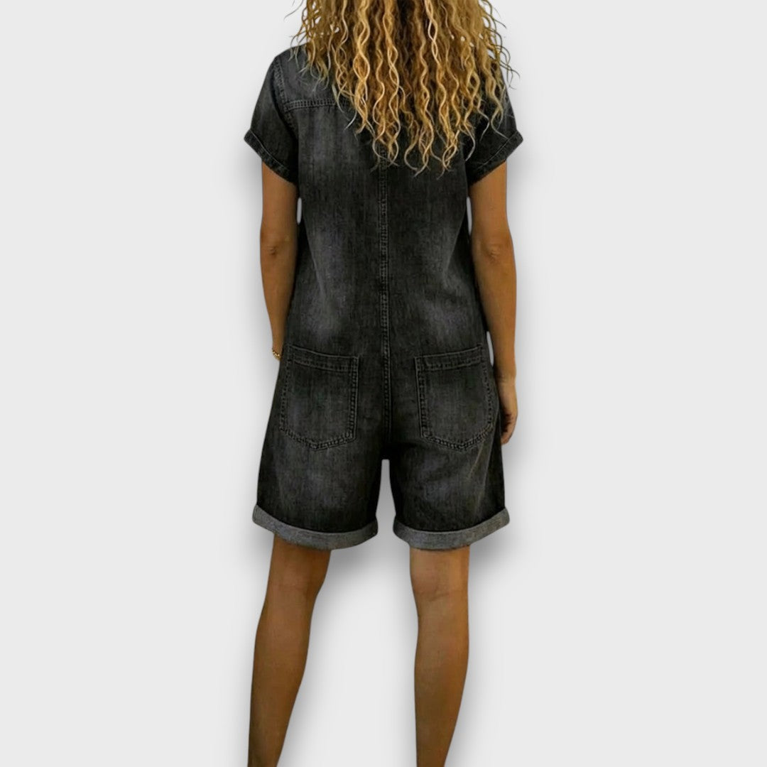 Joan | Vintage-Shorts mit Denim-Effekt