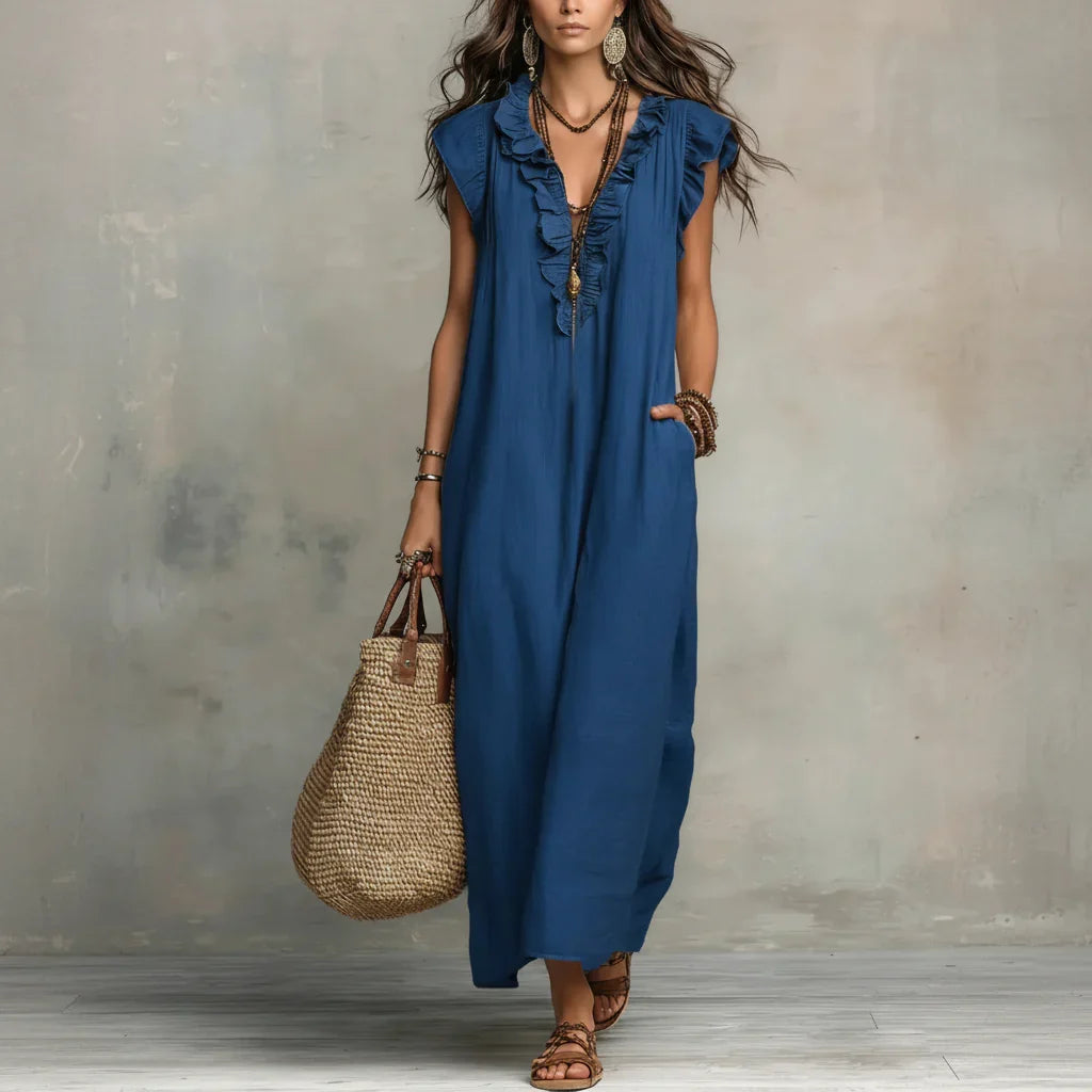 Zoey | Langes Bohemian-Kleid