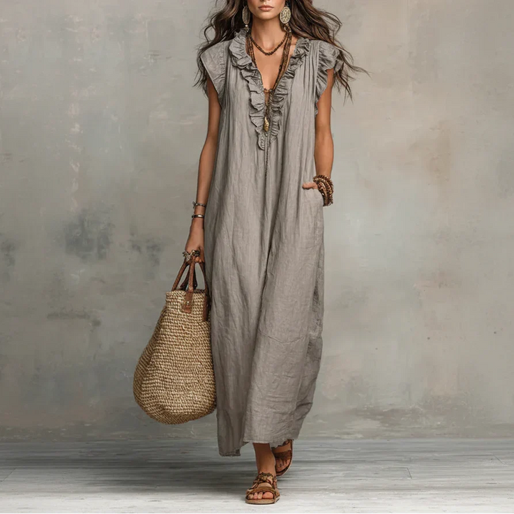 Zoey | Langes Bohemian-Kleid