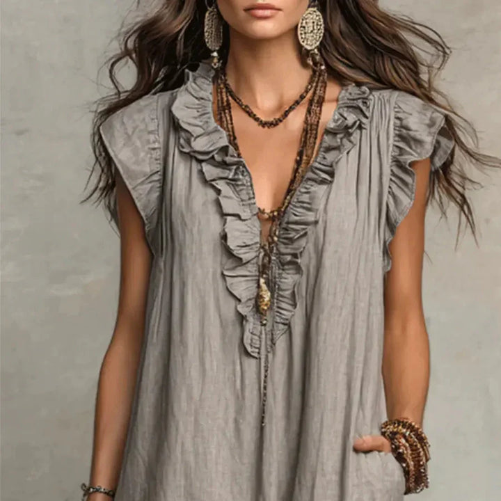 Zoey | Langes Bohemian-Kleid