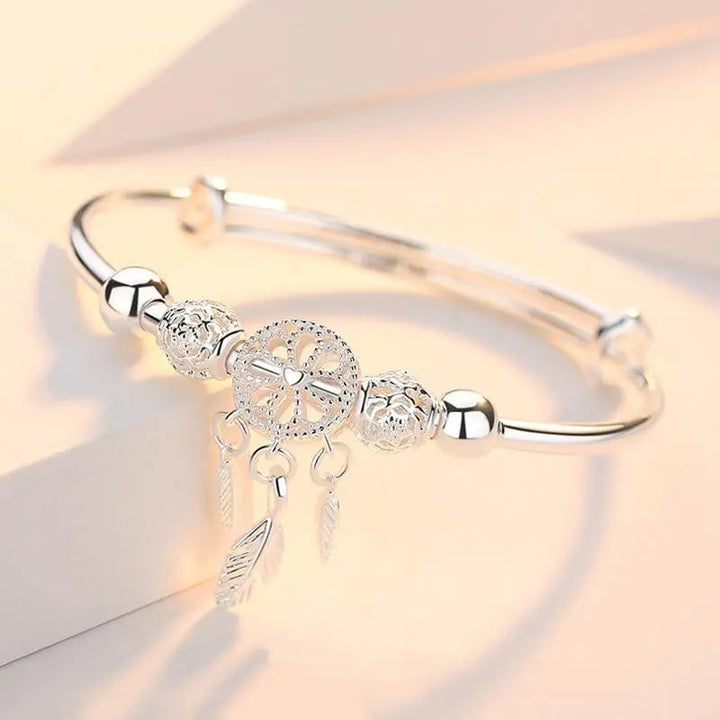 Silberarmband mit Traumfänger-Anhänger