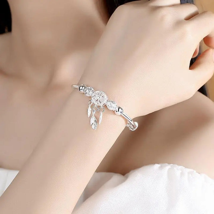 Silberarmband mit Traumfänger-Anhänger