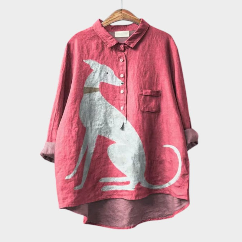 Amélie | Elegante Sommerbluse aus Leinen
