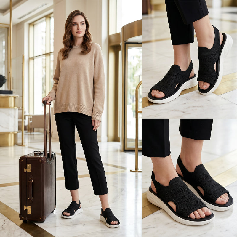 Clara™ | Sandalen mit Plattform, aus atmungsaktivem Material für Damen