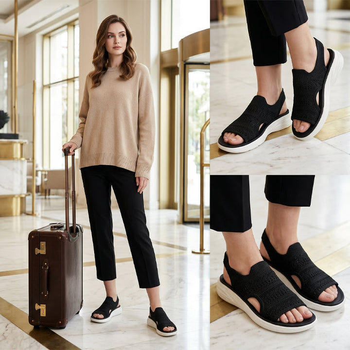 Clara™ | Sandalen mit Plattform, aus atmungsaktivem Material für Damen