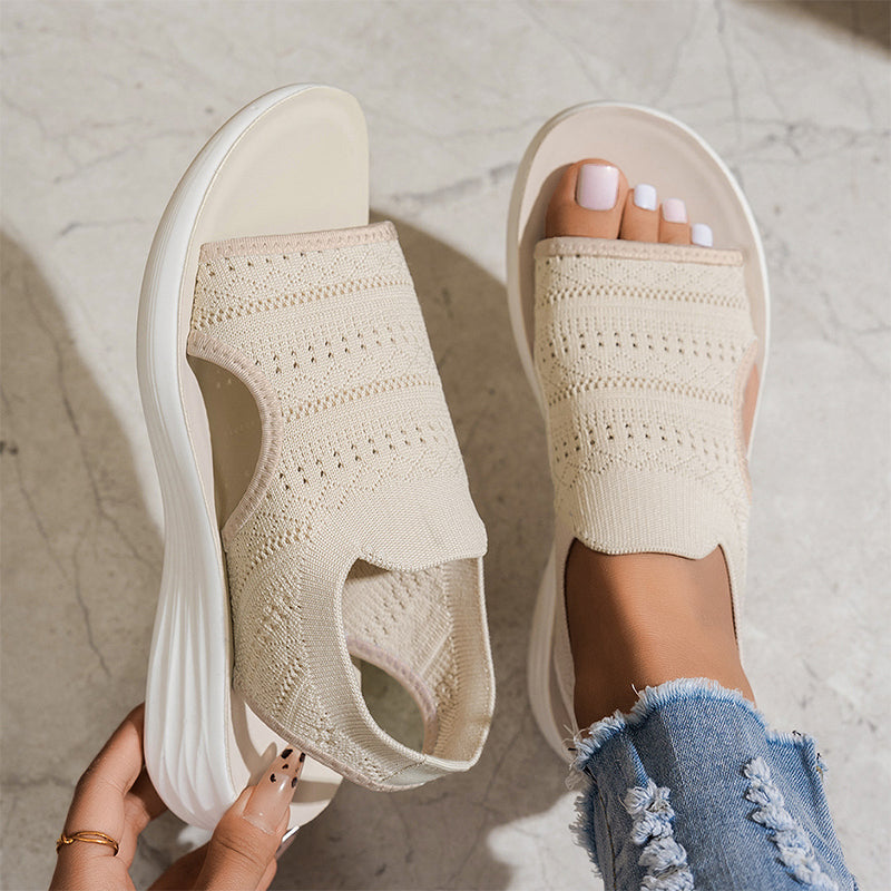 Clara™ | Sandalen mit Plattform, aus atmungsaktivem Material für Damen