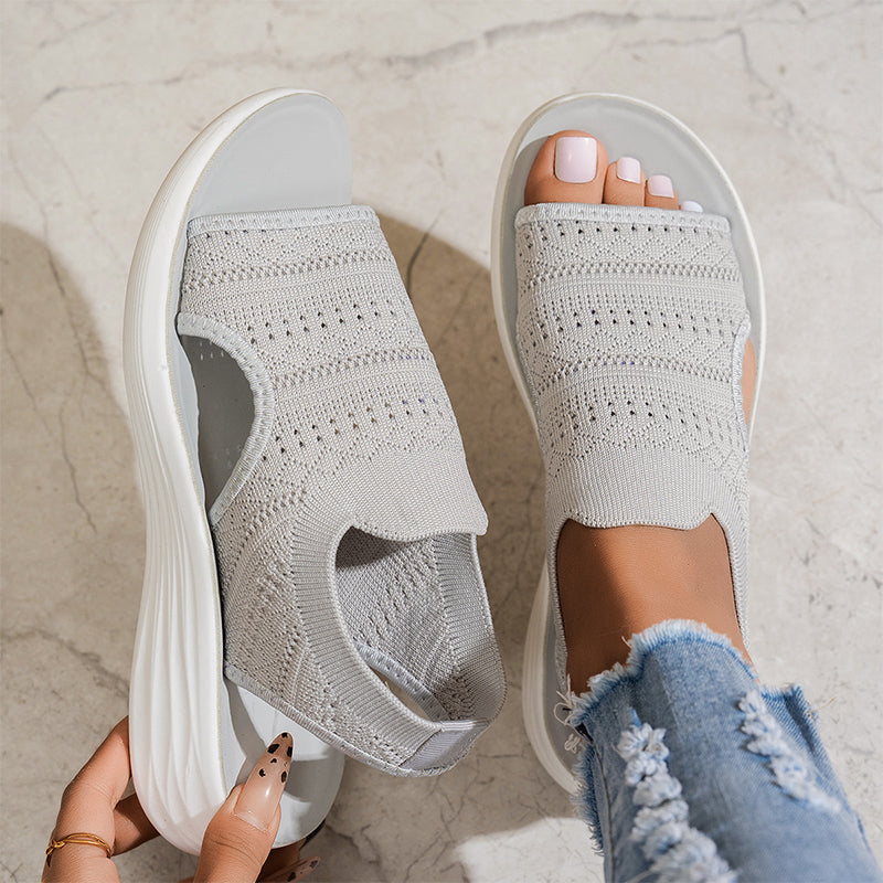 Clara™ | Sandalen mit Plattform, aus atmungsaktivem Material für Damen
