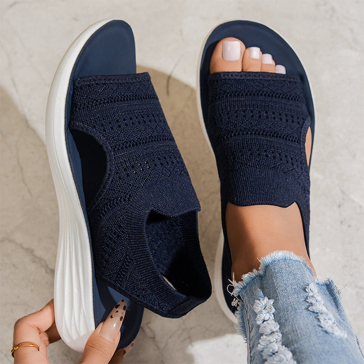 Clara™ | Sandalen mit Plattform, aus atmungsaktivem Material für Damen