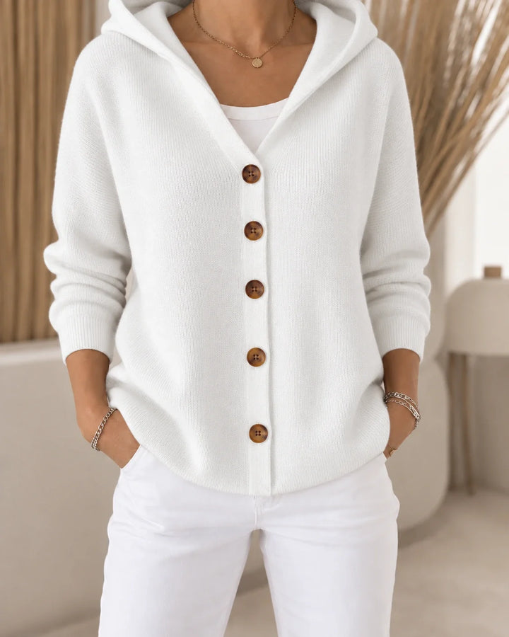 Ursula  | Leichter Kapuzen-Cardigan