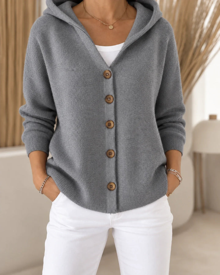 Ursula  | Leichter Kapuzen-Cardigan
