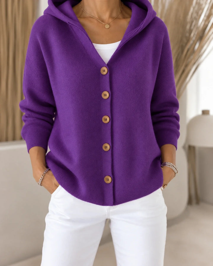 Ursula  | Leichter Kapuzen-Cardigan