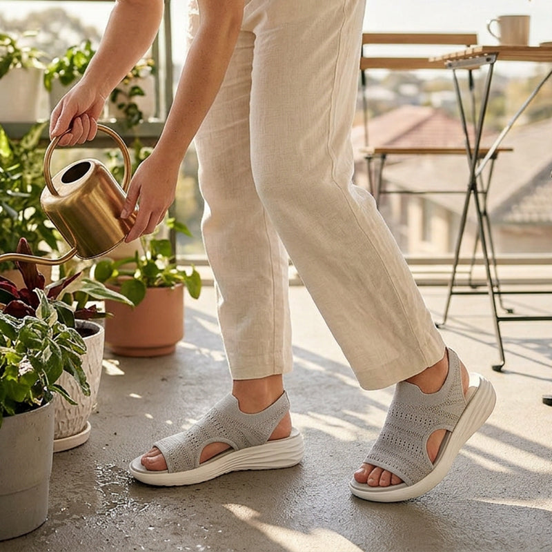 Clara™ | Sandalen mit Plattform, aus atmungsaktivem Material für Damen
