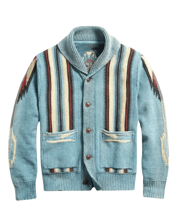 Elegant gewebter Wollcardigan